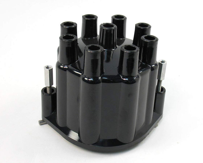 Flame-Thrower Cap for PERTRONIX Marine Billet Distributor 8 Cylinder Engine Black