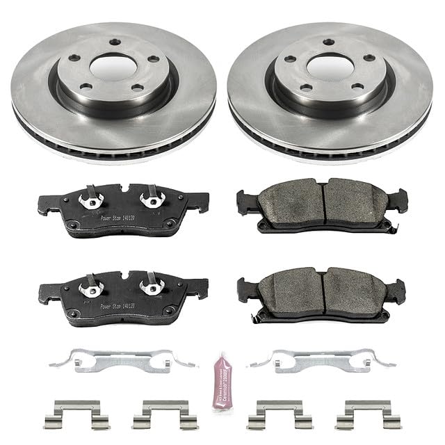 Power Stop Autospecialty KOE5526 Front Replacement Brake Kit-OE Brake Rotors & Ceramic Brake Pads For Pontiac G8 2008-2009 [Model Specific]