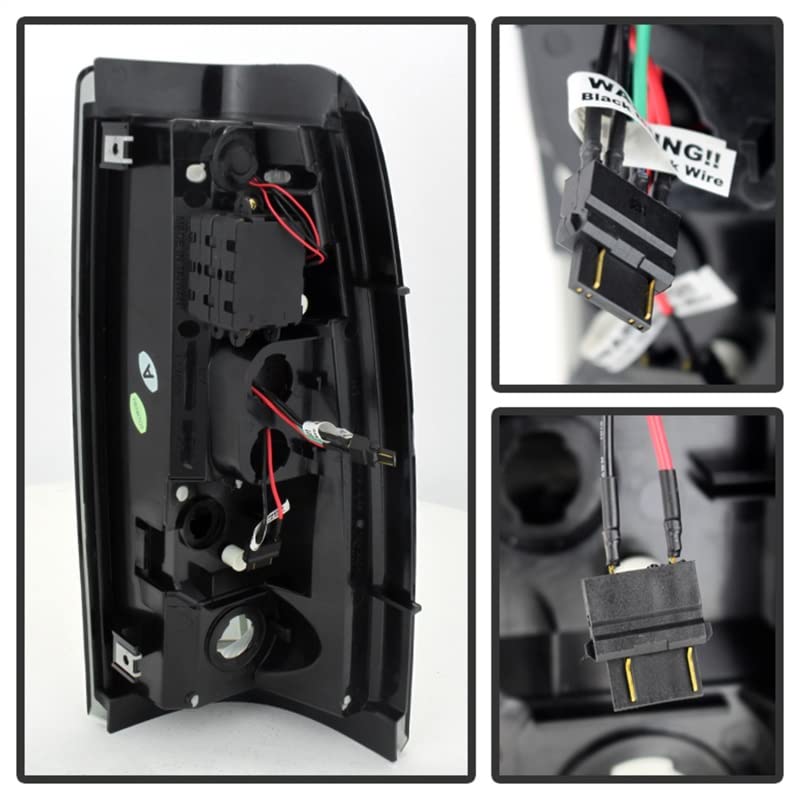 Spyder Auto 5078025 Spyder Chevy Silverado 1500/2500 03-06 and 2007 Silverado Classic ( Does Not Fit Stepside ) LED Tail Lights - Black Smoke