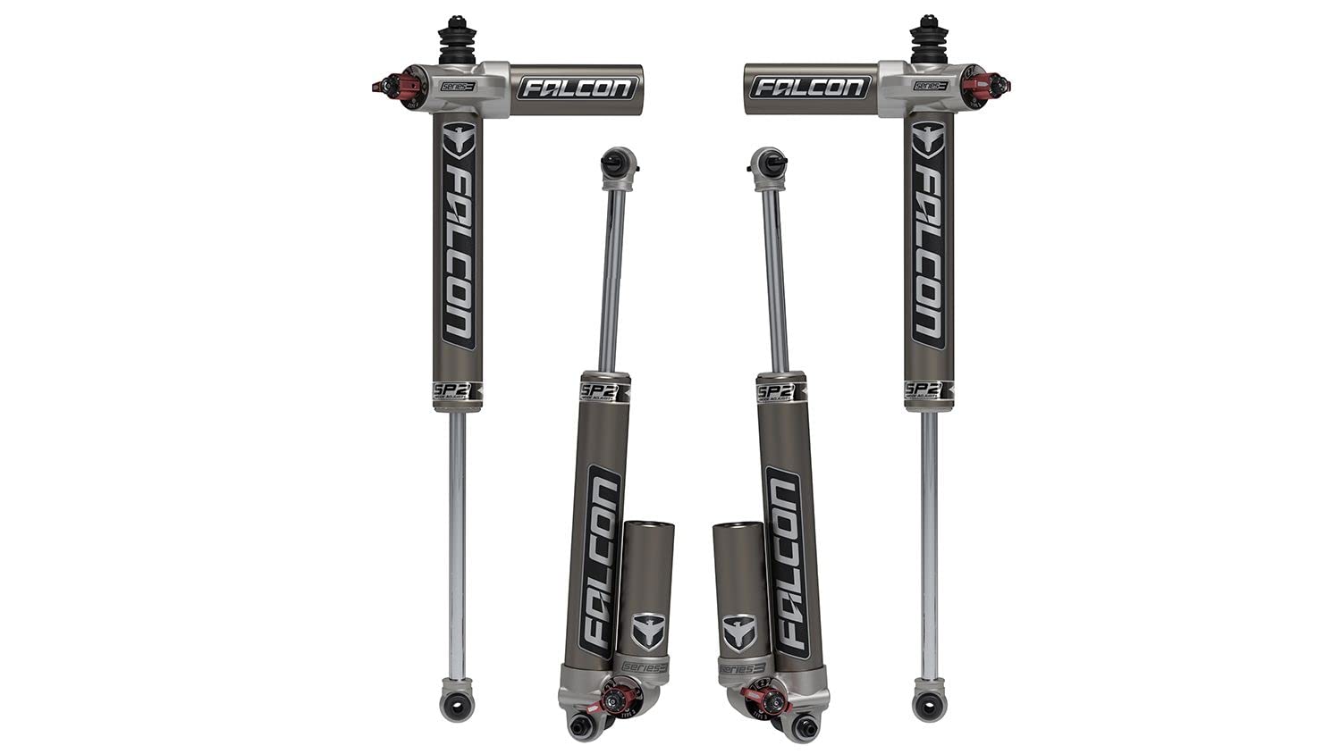 Falcon JK 4DR SP2 3.3 Fast Adjust Piggyback Shock Kit (5–6” Lift)