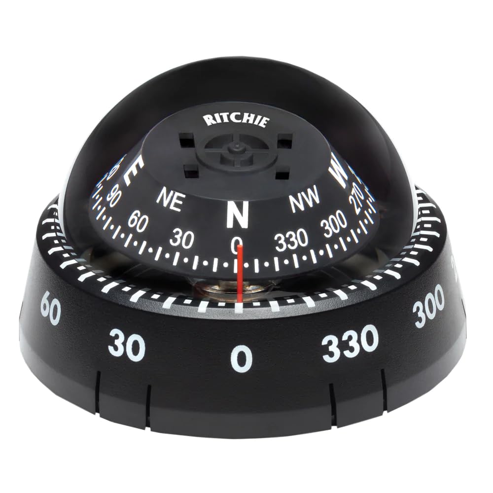 Ritchie XP-99 Kayaker Compass, Surface Mount Compass Kayaker, 2.75-inch Dial, Black