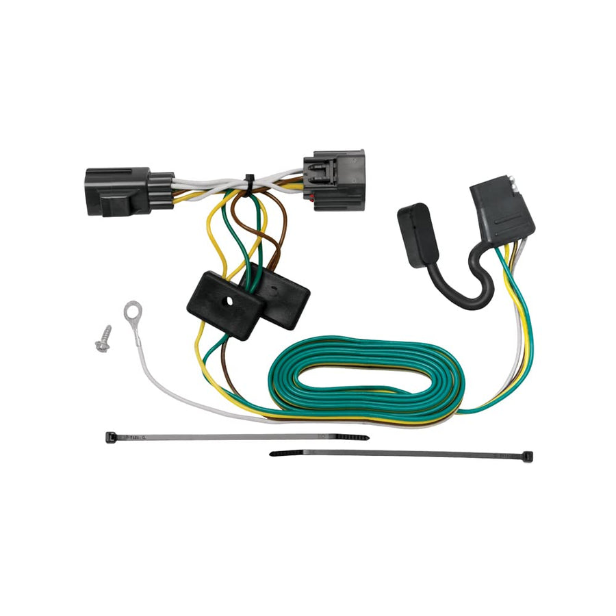 Tekonsha T-One® 118416 T-Connector Harness, 4-Way Flat, Compatable with 2007-2017 Jeep Wrangler, 2018-2018 Jeep Wrangler JK Black