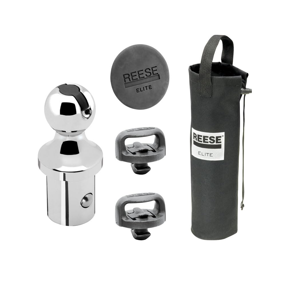 Gooseneck Hitch Head Accessory, Reese Towpower 30137 Elite Series Kit, Gooseneck Hitch Ball, Storage Bag, Safety Chains, Hole Cover