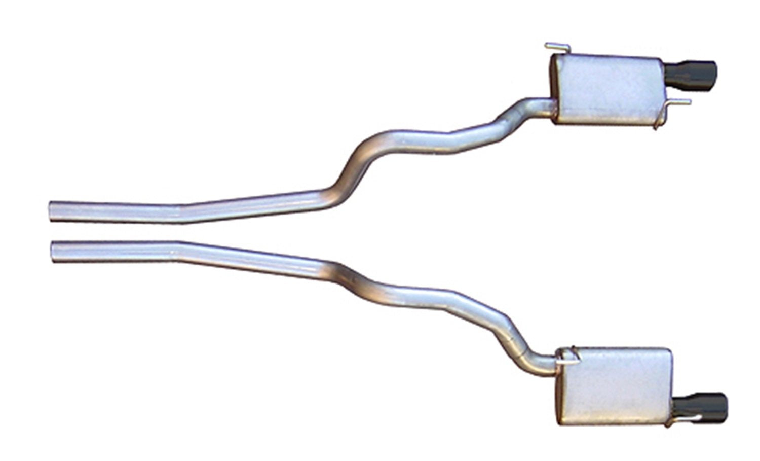 Pypes Performance SFM62VB: Cat Back Exhaust V8 05-10 Mustang Split Rear Dual Exit 2.5 in Pipe & Tailpipe Violator Muffler