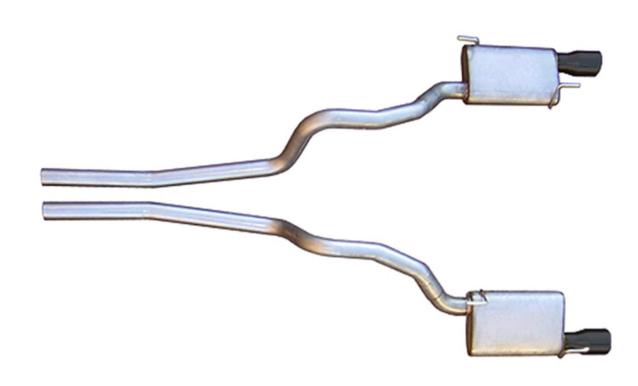 Pypes Performance SFM62VB: Cat Back Exhaust V8 05-10 Mustang Split Rear Dual Exit 2.5 in Pipe & Tailpipe Violator Muffler