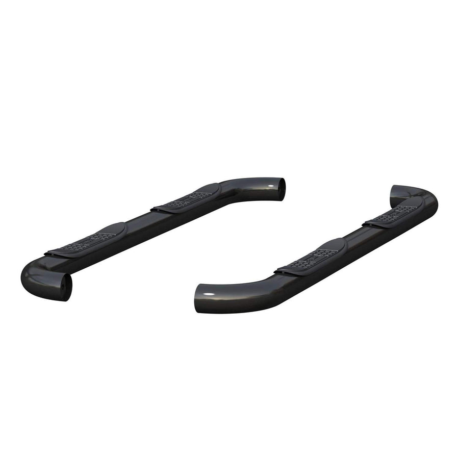 3-Inch Round Black Steel ARIES Nerf Bars, No-Drill, Fits Select Ford F-150, F-250, F-350 Super Duty