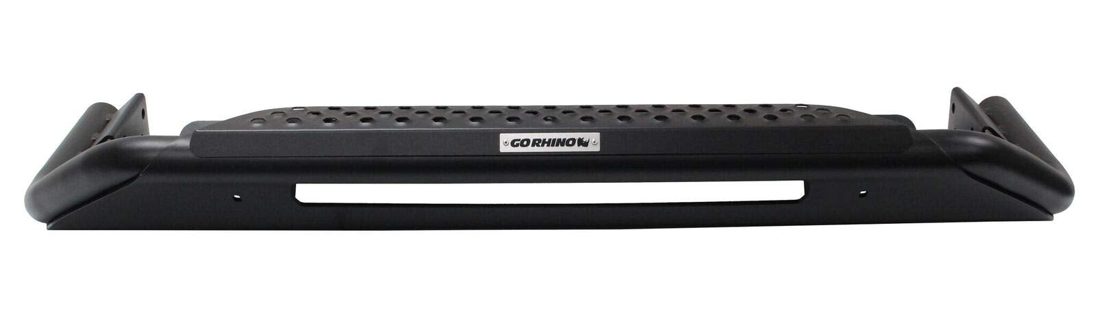 RC3 Skid Plate Bull Bar Go Rhino w/ Center Steel Step, Hole for 20" Single Row LED Light Bar, & Mounting Brackets | 561460T | Fits 2015 - 2020 Chevrolet Colorado & GMC Canyon (Excludes ZR2 & Denali)