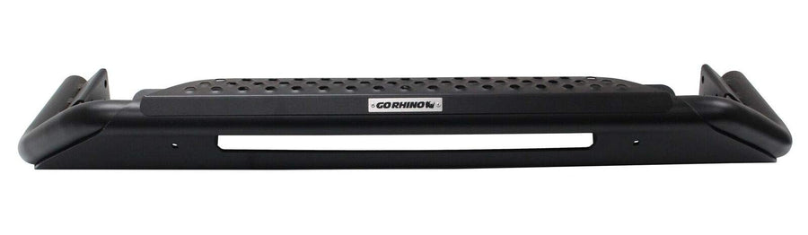 RC3 Skid Plate Bull Bar Go Rhino w/ Center Steel Step, Hole for 20" Single Row LED Light Bar, & Mounting Brackets | 561460T | Fits 2015 - 2020 Chevrolet Colorado & GMC Canyon (Excludes ZR2 & Denali)