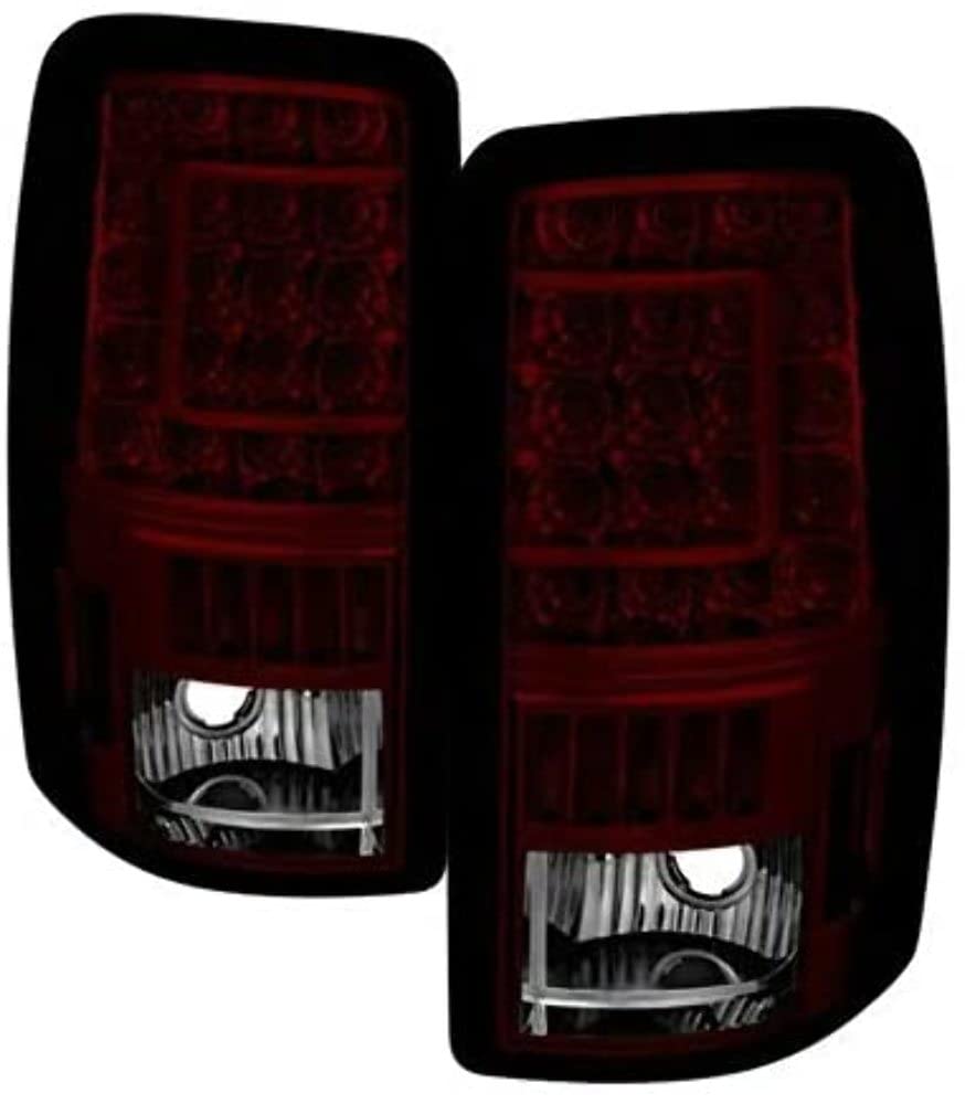 Tail Light Xtune ALT-ON-CD00-G2-LED-RS (0/2500 00-06 / GMC Yukon/Yukon XL 00-06 / GMC Yukon Denali/Denali XL 01-06 (Lift Gate Style Only) Version 2 C Shape LED s - Red Smoke)