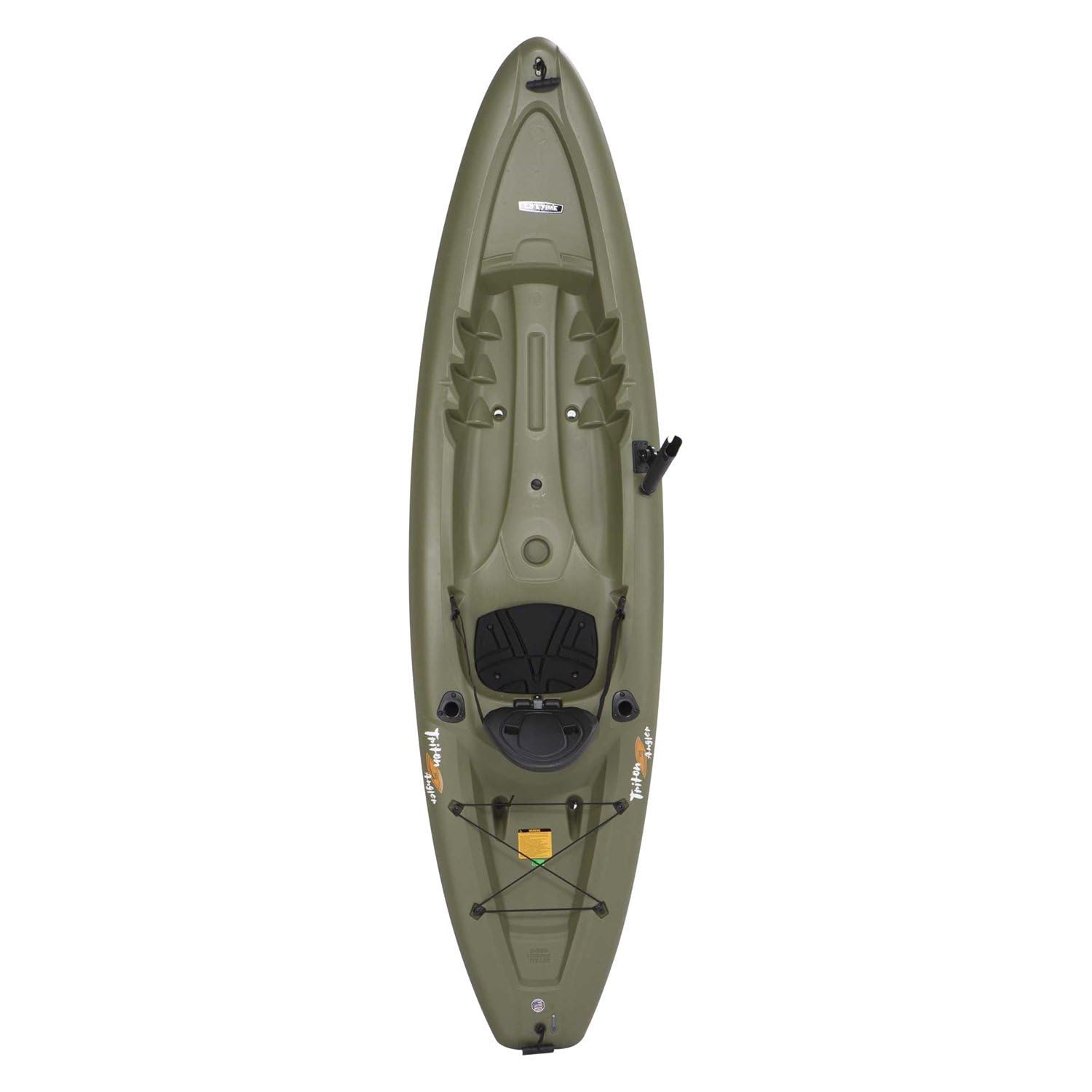 Triton Angler Lifetime 100 Fishing Kayak, Olive Green