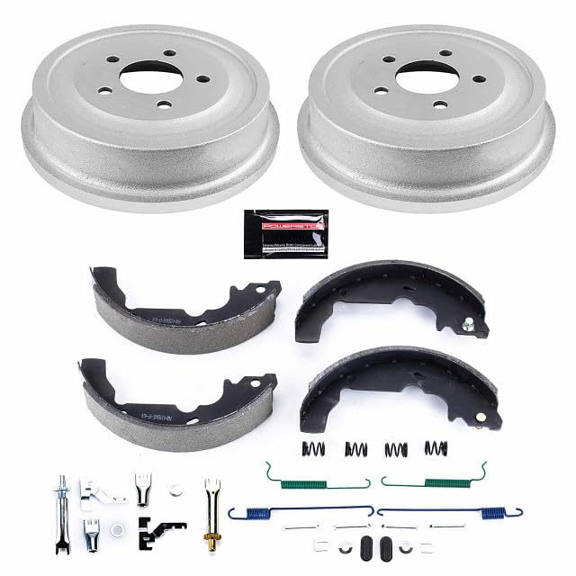 Power Stop Autospecialty KOE15377DK Rear Replacement Brake Kit-OE Brake Drums & Ceramic Brake Pads