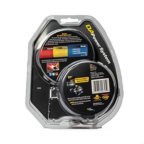 Meguiar’s 4” Waxing Power Pads DA G3509 - Car Pad Waxing Kit Includes 2 Foam Pads for Evenly Applying Wax Protection, Intended or DA Power System Tool and your Favorite Liquid Wax or Sealant, 2 Pads