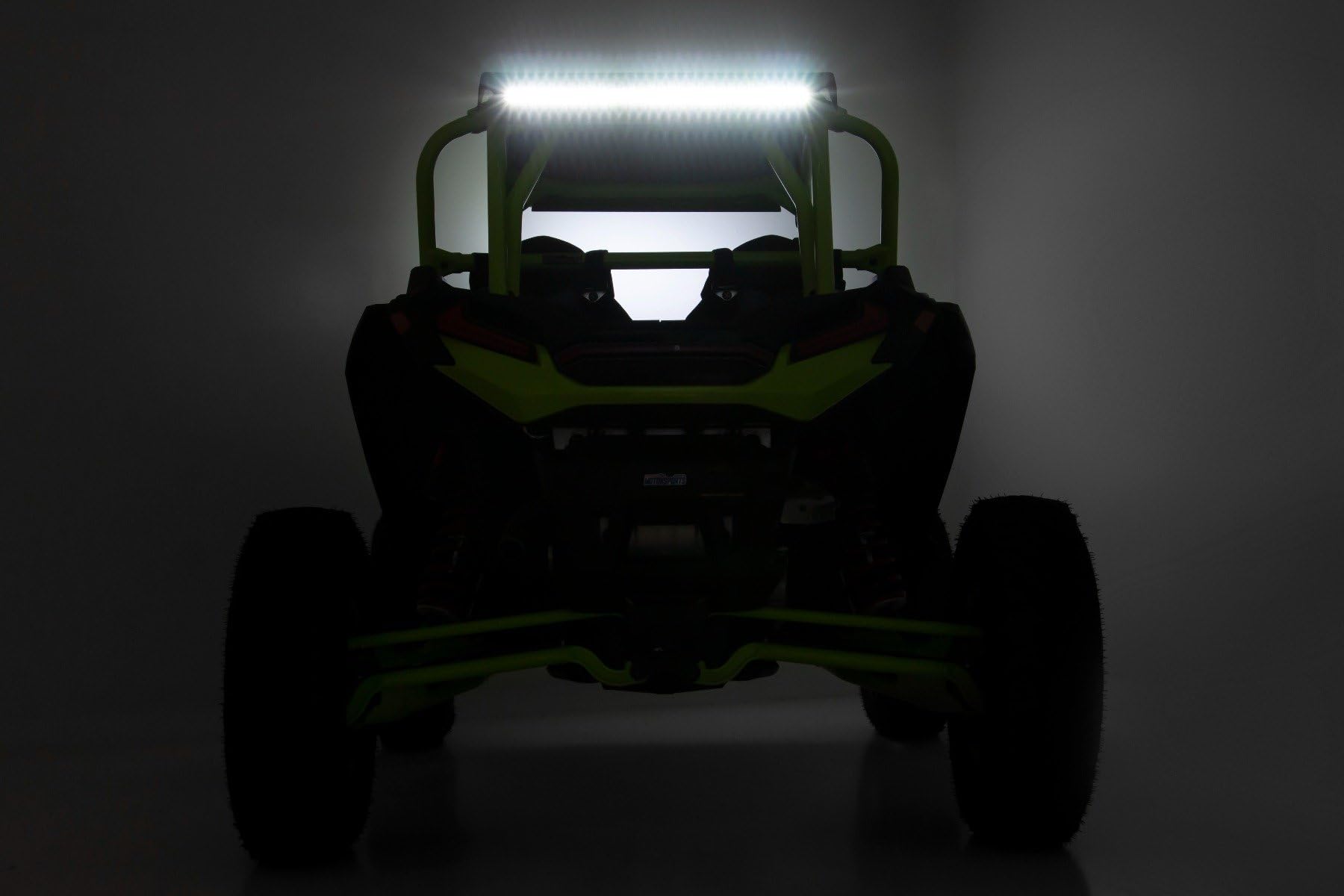 30" Rough Country Rear-Facing Curved LED Light Bar Kit for Polaris RZR XP Turbo S - 150W, 12,000 Lumens, Off-Road UTV Lighting, Spot Beam for Trail & Utility Use