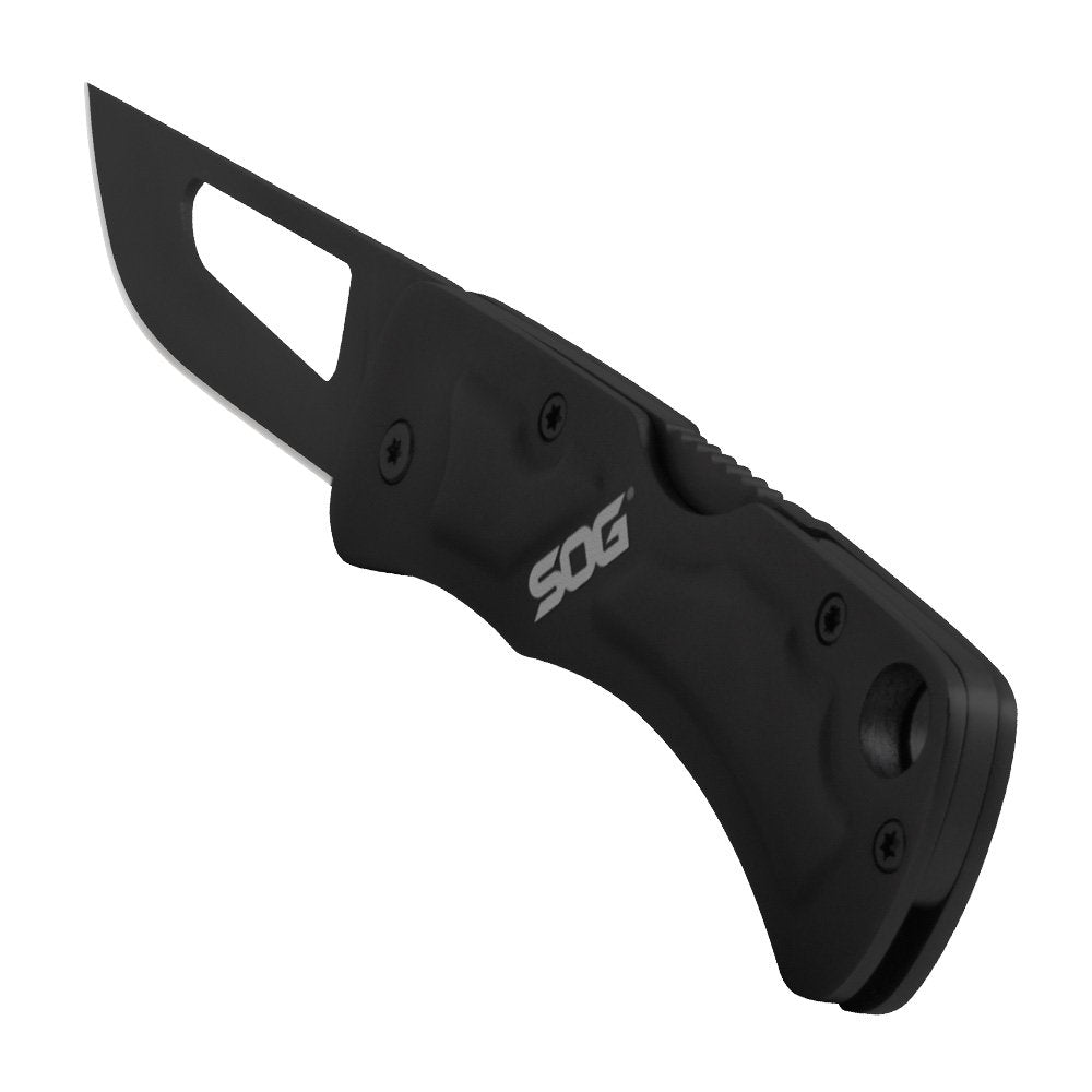 Centi II Folding Knife SOG Keychain Size, 2.1" Blade (CE1012),Black