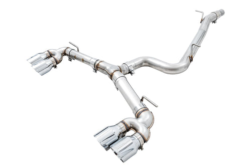 MK7.5 Golf R AWE Tuning Track Edition Exhaust w/Chrome Silver Tips 102mm - 3015-42140