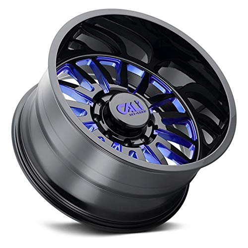 9110-2936BTB CALI OFF-ROAD Summit 9110 Gloss Black/Blue Milled Spokes 20X9 6-135 0mm 87.1mm