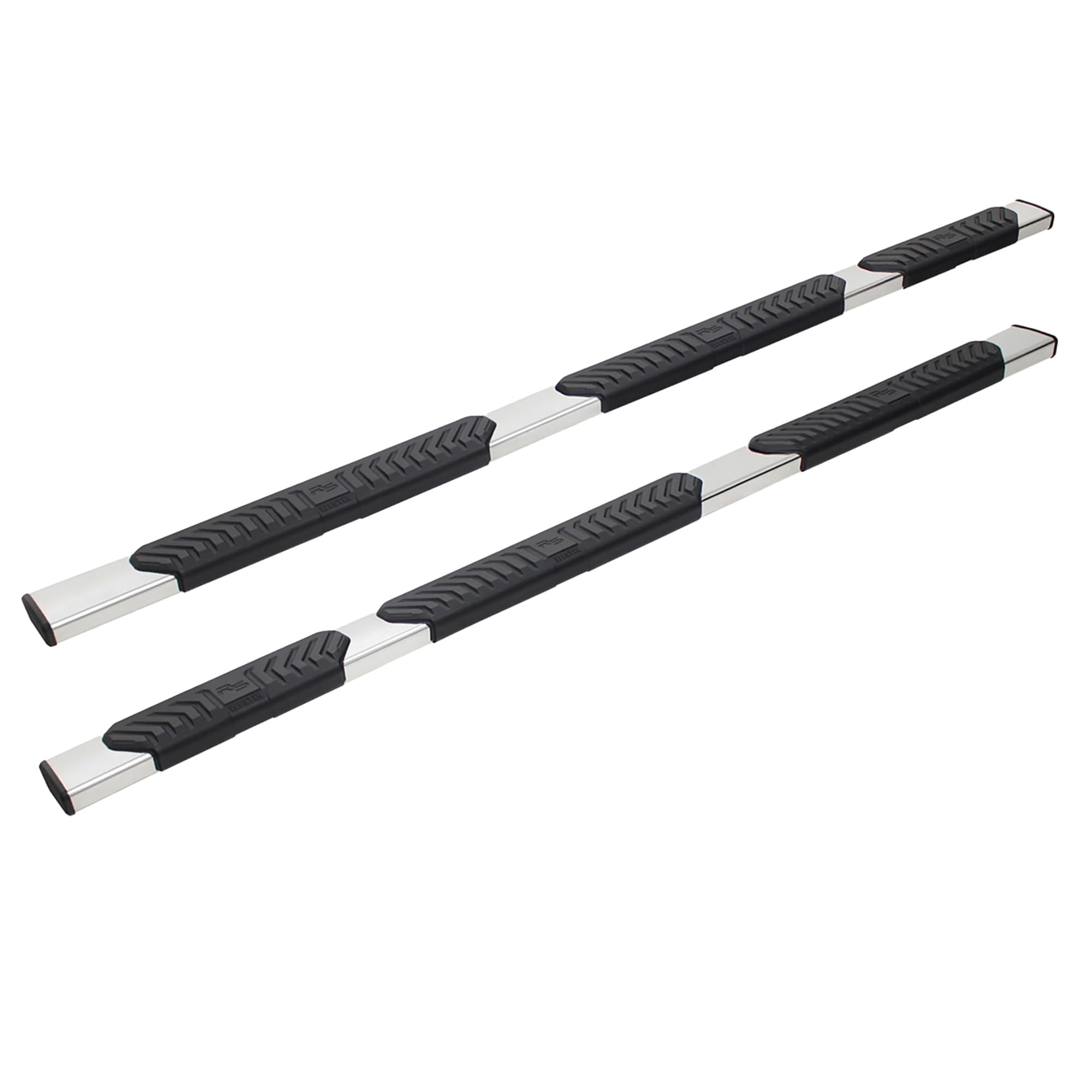 28-534730 Westin R5 Wheel to Wheel Modular Nerf Bars fits 2019-2024 Ram 1500 Quad Cab 6'5" Bed (Exc 2019-2023 1500 Classic) Polished Pair