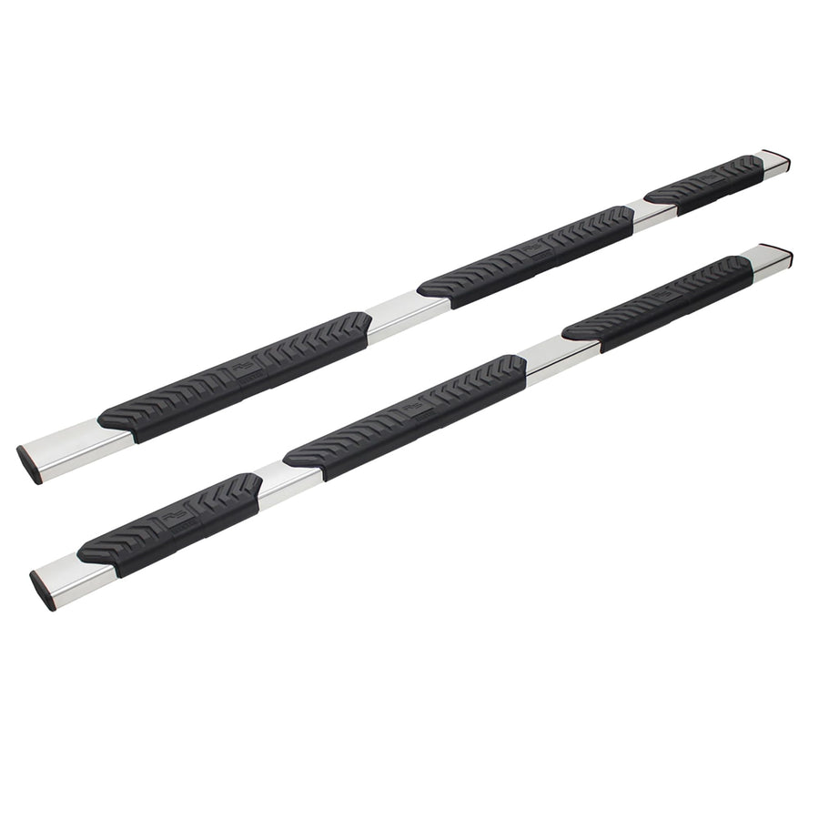 28-534730 Westin R5 Wheel to Wheel Modular Nerf Bars fits 2019-2024 Ram 1500 Quad Cab 6'5" Bed (Exc 2019-2023 1500 Classic) Polished Pair