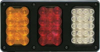 Bracket Peterson 850-093V, Surface Mount, Rectangular, 3-Light, Vertical, 11.82"X6.42"