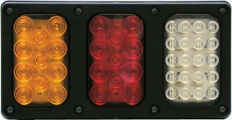 Bracket Peterson 850-093V, Surface Mount, Rectangular, 3-Light, Vertical, 11.82"X6.42"