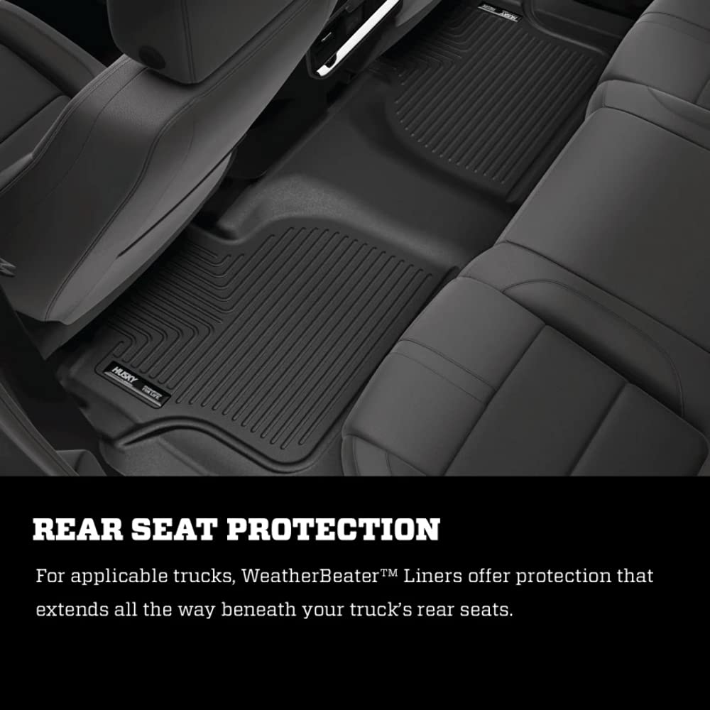 WeatherBeater Husky Liner Front & 2nd Seat Floor Liner Set - Black