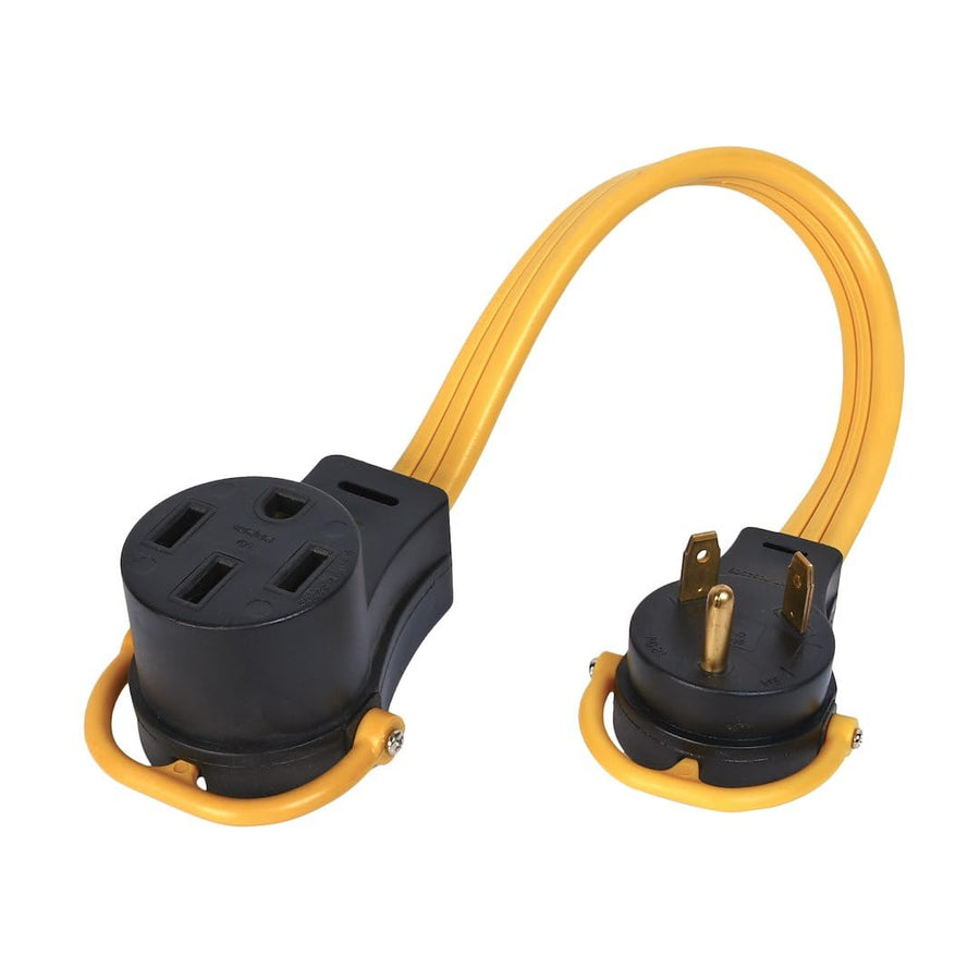 Generator Pigtail Power Cord 50-Amp Female to 30-Amp Male Arcon 14372 Flat Wire Adapter, 18-Inch
