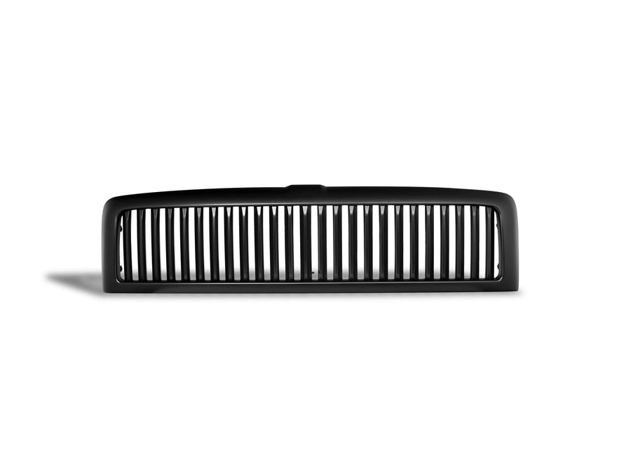 Vertical Front Hood Grille Armordillo USA - Matte Black Fits 1994-2001 Dodge Ram 1500/1994-2002 2500 3500