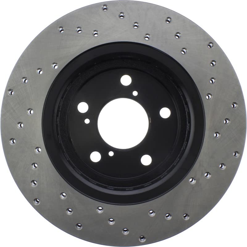 Right StopTech 128.40092CR Cryo Drilled Sportstop Rotor