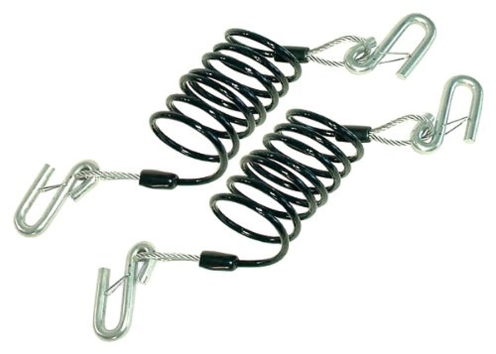 Coiled Safety Cable DEMCO 9523003 Pair with Hooks