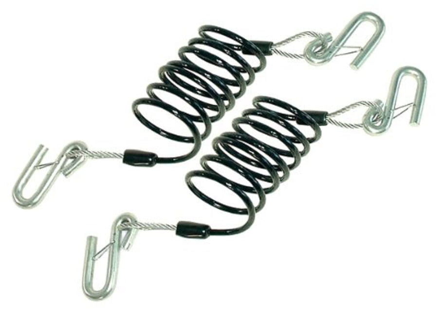 Coiled Safety Cable DEMCO 9523003 Pair with Hooks