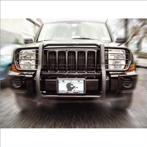 Bumper Guard Modular Black Black Horse Grille Compatible with 2006-2010 Jeep Commander-17A081000MA