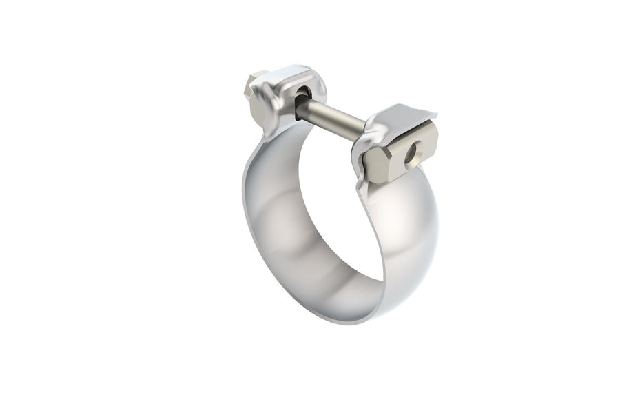 BORLA Accessory 2.36" (60mm) T-304 Stainless Steel Half Moon/Swivel Joint Exhaust Clamp 18323