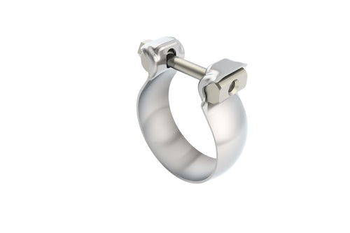BORLA Accessory 2.36" (60mm) T-304 Stainless Steel Half Moon/Swivel Joint Exhaust Clamp 18323