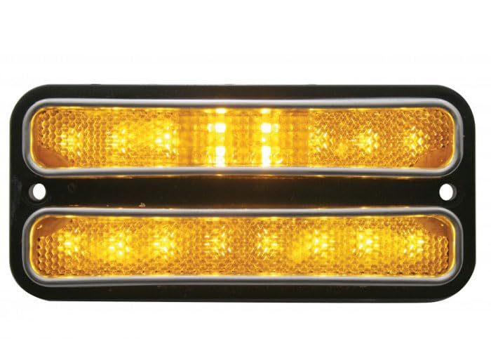 Front Side Marker Light Brothers Trucks SMLD72A - Deluxe - Amber - LED - Each