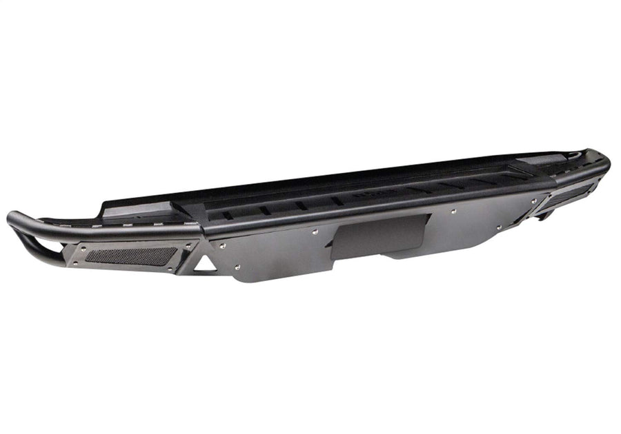 N-Fab Rear Bumper for Toyota Tundra | Aluminum Skid Plate, Pre-Runner Style, Textured Black | T14RBS-H-TX | Fits 2014-2021 Toyota Tundra