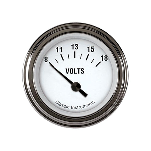 White Hot Classic Instruments WH30SLF 2 1/8" Volt Gauge