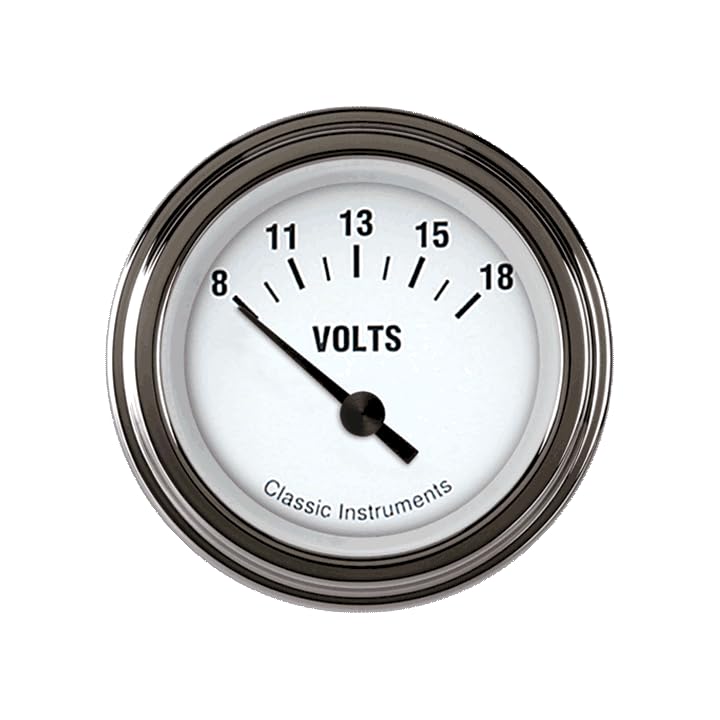 White Hot Classic Instruments WH30SLF 2 1/8" Volt Gauge
