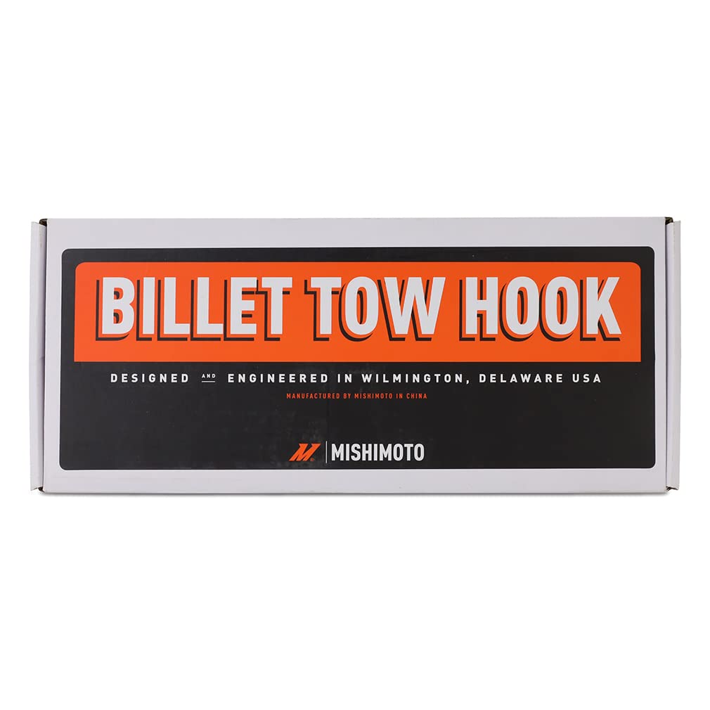 Mishimoto Tow Hook Racing, Compatible with Toyota GR Corolla 2023+, Black