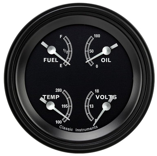 TR76BLF Classic Instruments Traditional 3In Quad Gauge 240-33