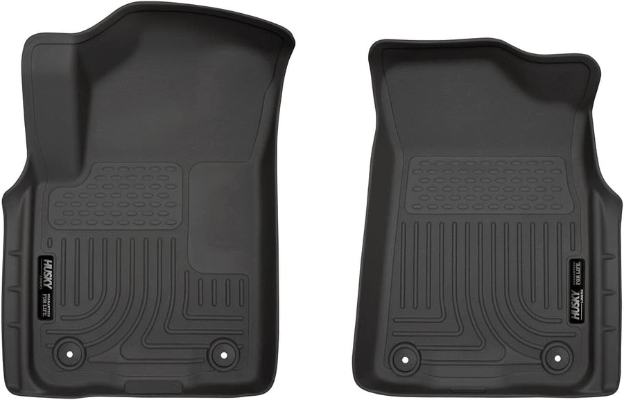 Husky Liners Floor Mats X-act Contour | Fits 2019-2024 Infiniti QX80, 2019-2024 Nissan Armada | Front Row, 2-pc Black - 55671