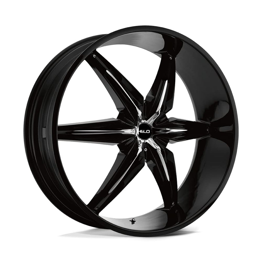 Helo 22X9.5 HE866 5X112/120 G-BLK W/ ACCENTS 10MM - HE86622959310