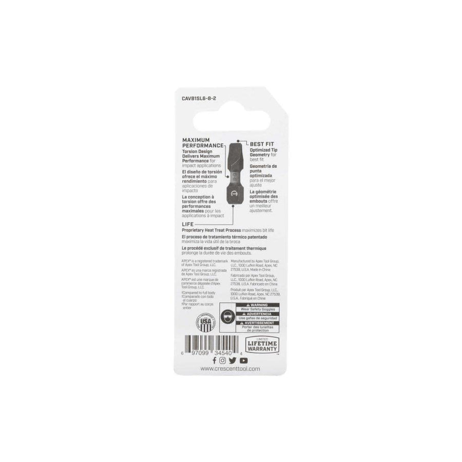 Bit,Vortex,1" Sl6-8,2Pk APEX (CAVB1SL6-8-2)