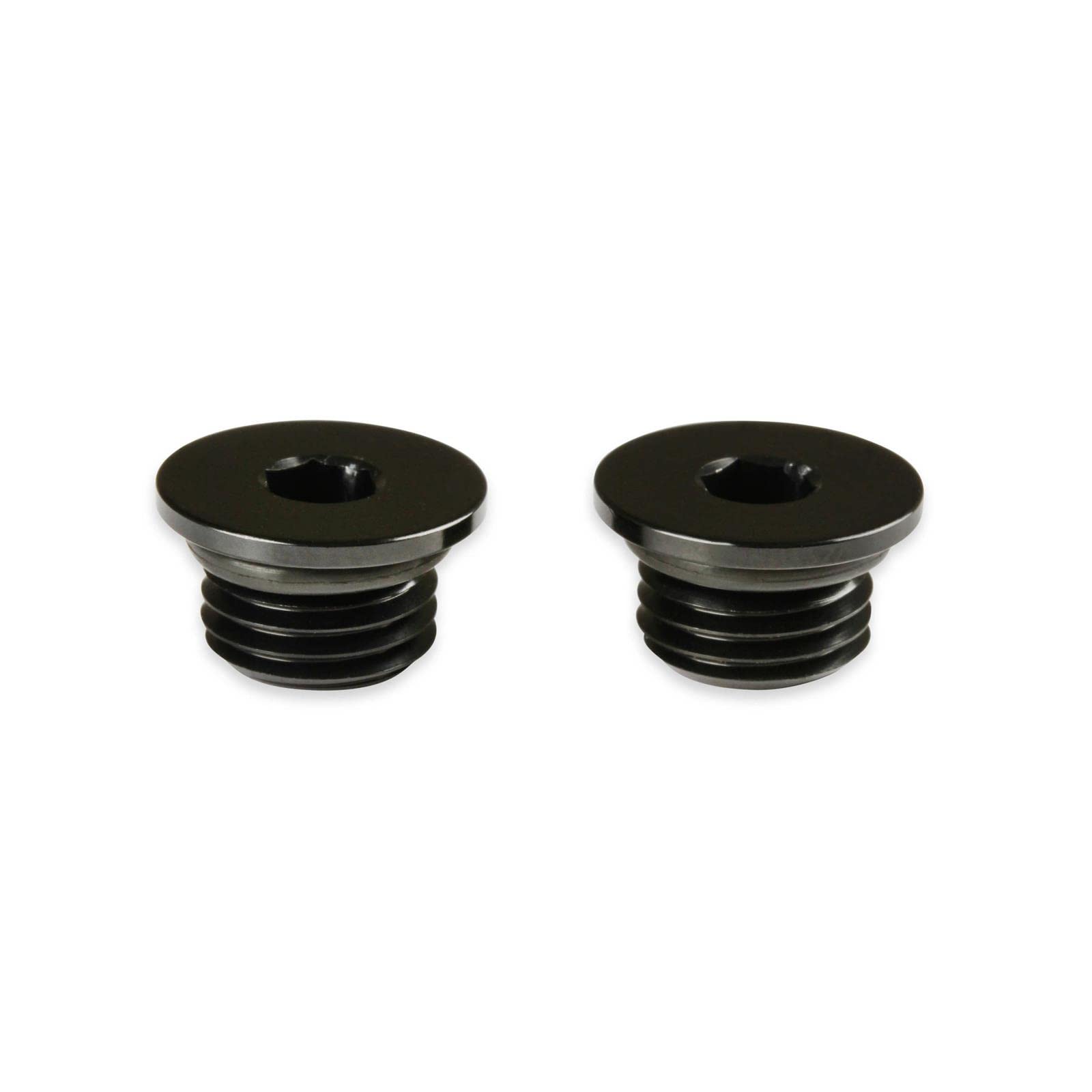 Black -4An Low Profile Port Plug, Earl's, 2Pk