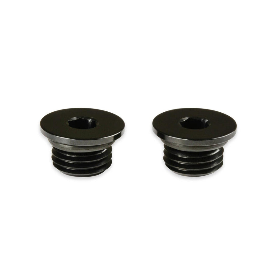 Black -4An Low Profile Port Plug, Earl's, 2Pk
