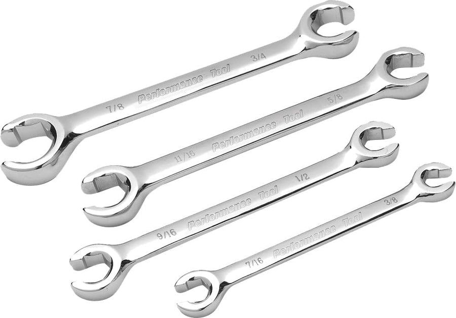W30430 Performance Tool SAE Flare Nut Wrench, 4-Piece