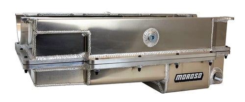Moroso Aluminum 20377 2 Piece Wet Sump Oil Pan, Fits Big Block Chevy Mark IV, For use w/External Pump
