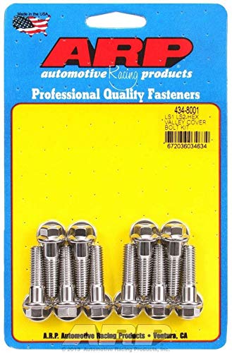 ARP 6-Point Stainless Steel Valley Cover Bolt Kit for Chevy LS1/LS2 434-8001