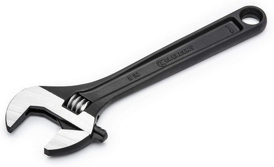 8" Adjustable Wrench Black Oxide Crescent, Bagged - AT28BK