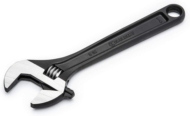 8" Adjustable Wrench Black Oxide Crescent, Bagged - AT28BK