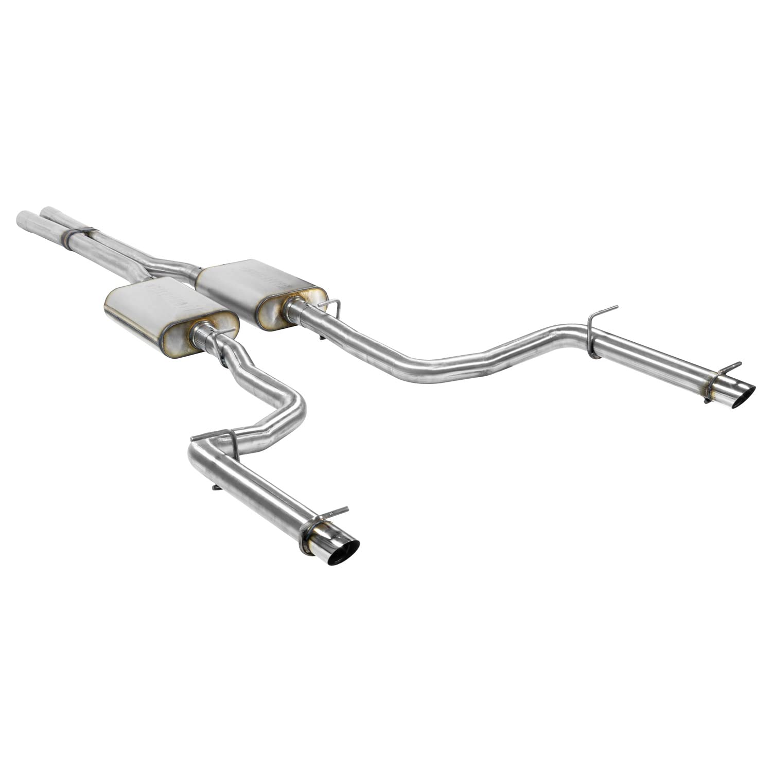 Flowmaster FlowFX 717831 Cat-Back Exhaust Kit 2.5 Inch 409 Stainless Steel with Angle Cut Polished 304 Stainless Steel Tips Compatible with 2011-2014 Dodge Charger R/T Chrysler 300C 5.7L Hemi